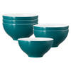 SCHÜSSELN Life Fashion Trendy Petrol ø 15,5 cm 6er Set - Petrol, Keramik (15.5cm) - Seltmann Weiden