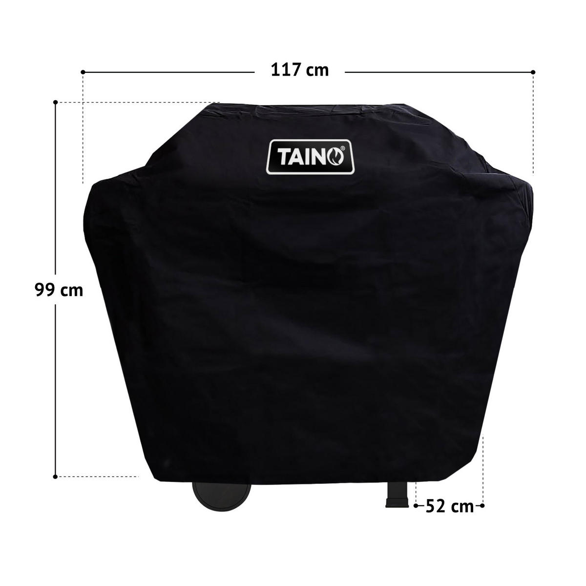 GASGRILL WABAYA 3+1 + Haube - Schwarz, Metall (112/103/53cm) - TAINO