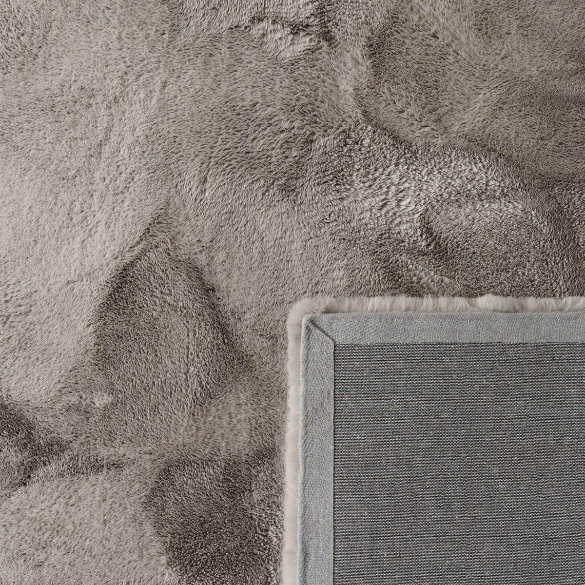 HOCHFLORTEPPICH, einfarbig, Florhöhe 35 mm, Hellgrau, 80 x 150 cm - Grau, Textil (80/150cm) - KADIMA DESIGN