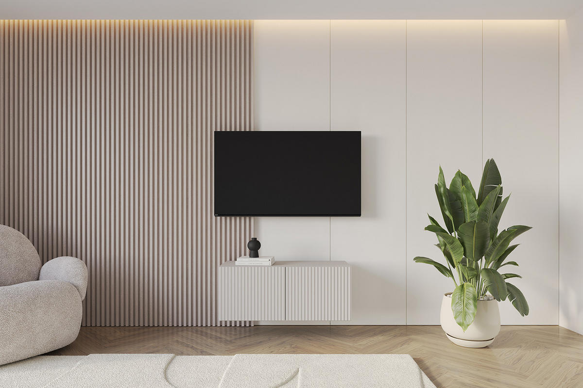 LOWBOARD NOA-2-W 100x40x41 cm - Kaschmir - Kaschmir, Holzwerkstoff (100/40/41cm) - ALTDECOR