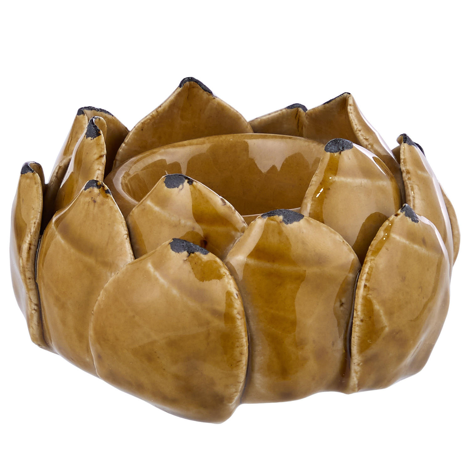 TEELICHTHALTER Blossom - Braun, Keramik (5cm) - Butlers