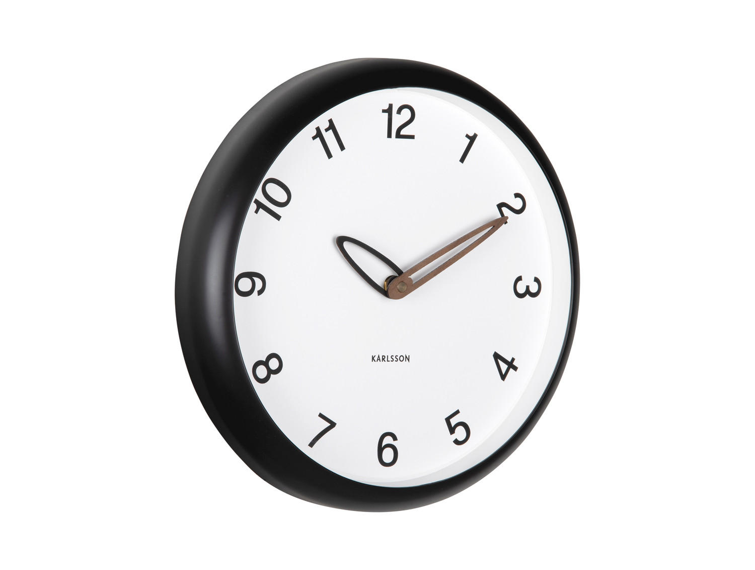 WANDUHR Bella 4/30/30 cm - Schwarz, Kunststoff (30/30/4cm) - Karlsson