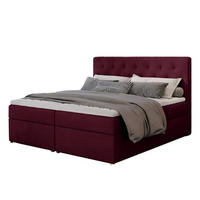 BOXBETT Loree Bonellfederkern - Lila, Holz/Holzwerkstoff (160/200cm) - Best For Home