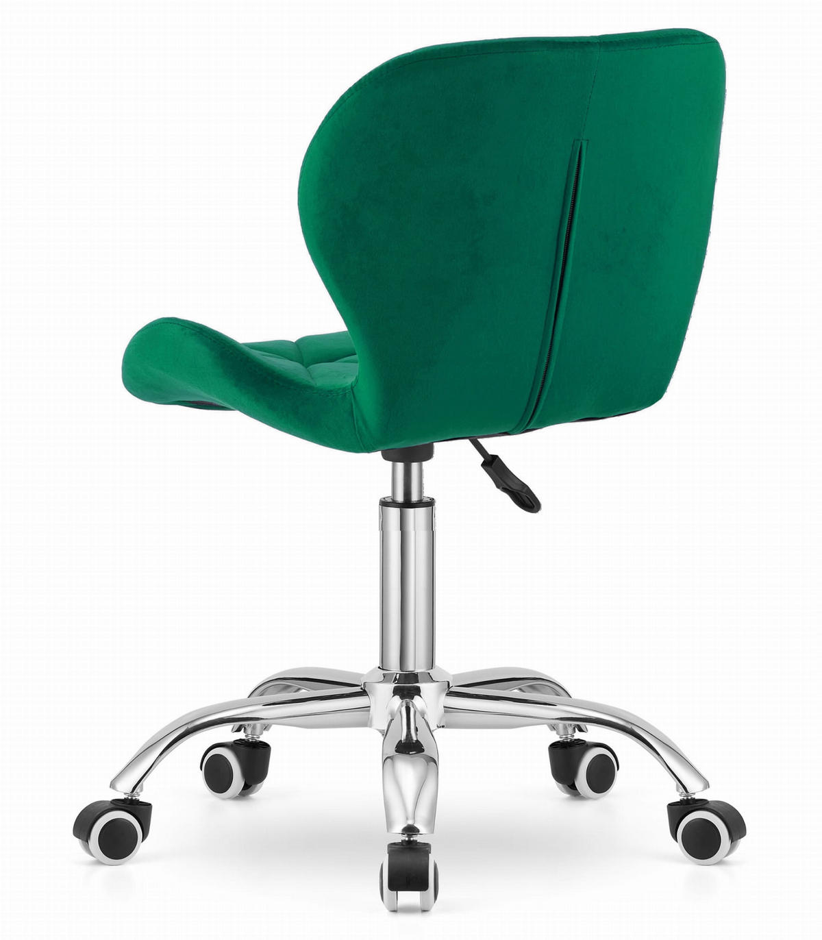 DREHSTUHL AVOLA Samt – grün - Dunkelgrün, Metall (53/86/55cm)