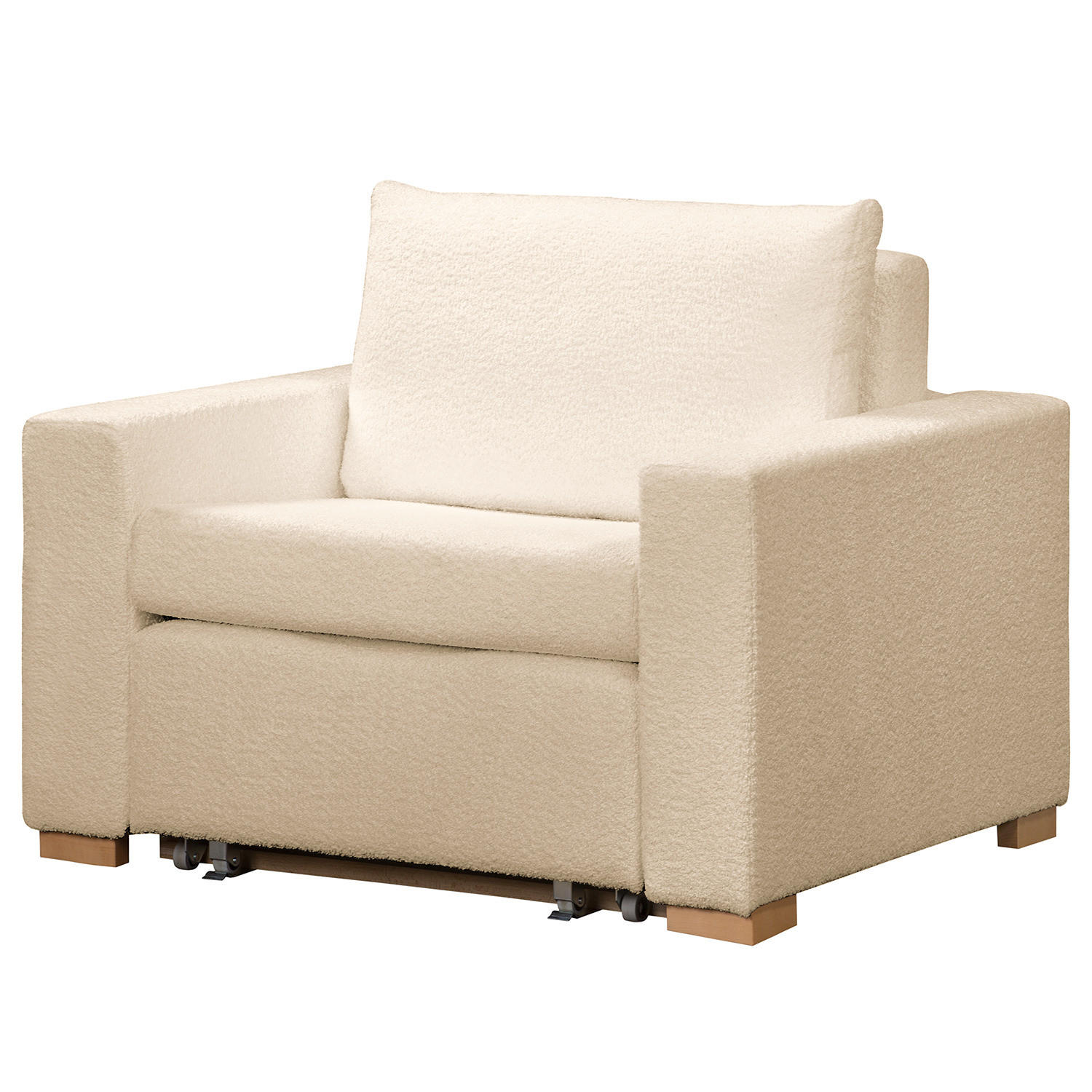 SCHLAFSESSEL - Beige/Buchefarben, Buchenholz/Textil (110/90/90cm) - home24