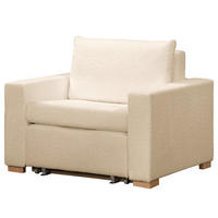 SCHLAFSESSEL - Beige/Buchefarben, Buchenholz/Textil (110/90/90cm) - home24