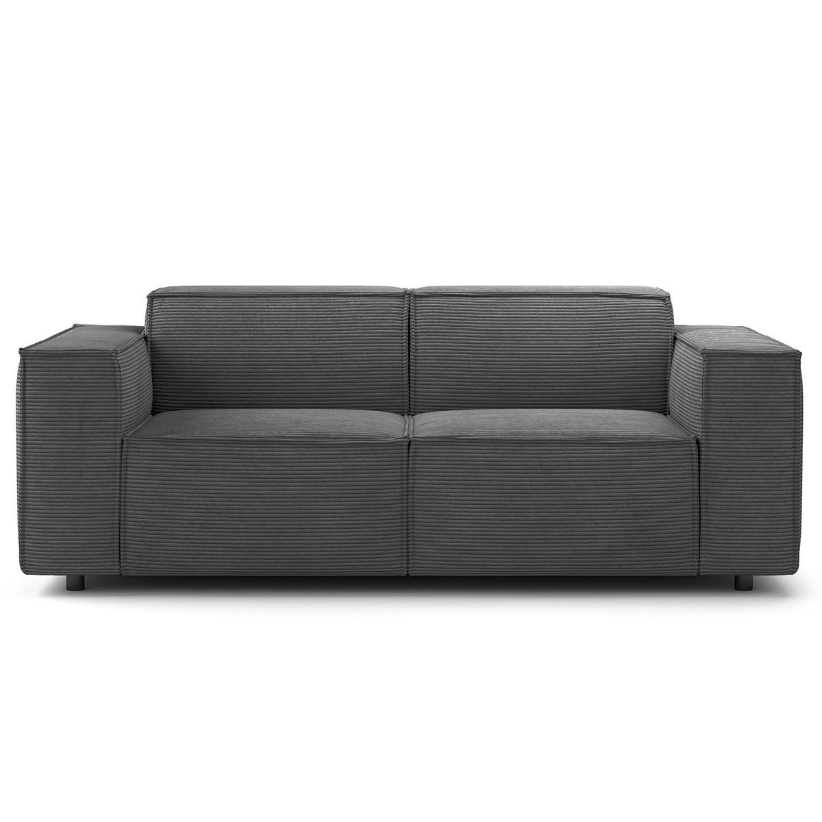 2-SITZER SOFA - Anthrazit, Textil (189/70/96cm) - home24