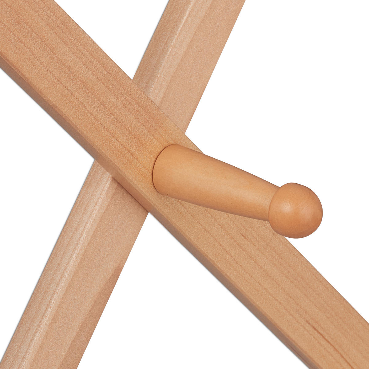 WANDGARDEROBE - Hellbraun, Holz (111/5.5/7.5cm) - Relaxdays