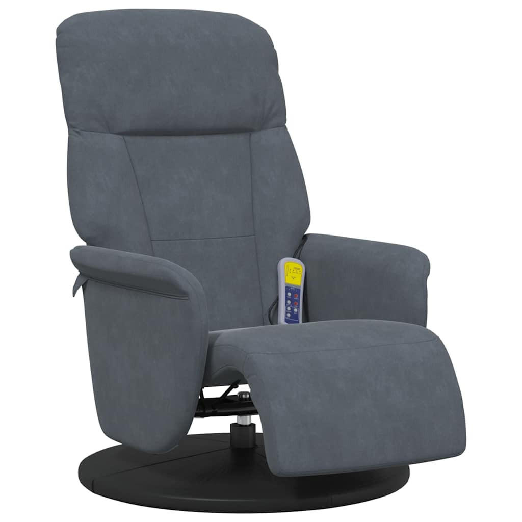 vidaXL Massagesessel Dunkelgrau 91x105.5x71 cm
