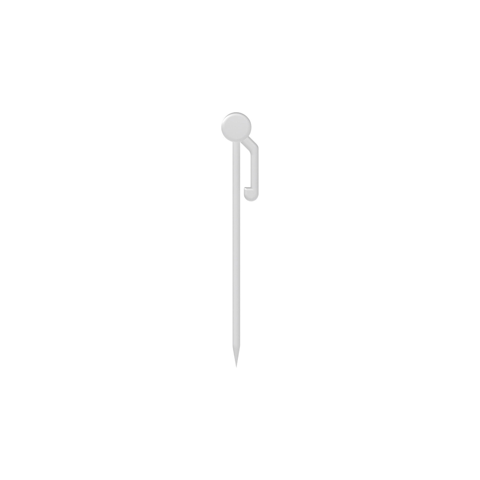 STECKNADELN MIT WIDERHAKEN, Glasklar, Packung 100 Stück - Transparent, Kunststoff (0.5/3.5/1cm) - INTERDECO