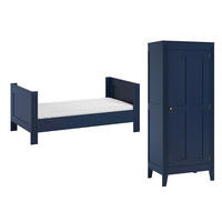SOBA ZA BEBE 2-dijelni Plavo - plava, drvni materijal (144/80/75cm) - Petits-meubles