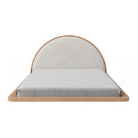 MASSIVHOLZBETT Momoko 120/200, schwebende Optik, Buche - lackiert, Naturfarben - Buchefarben, Holz/Buchenholz (120/200cm) - Visby
