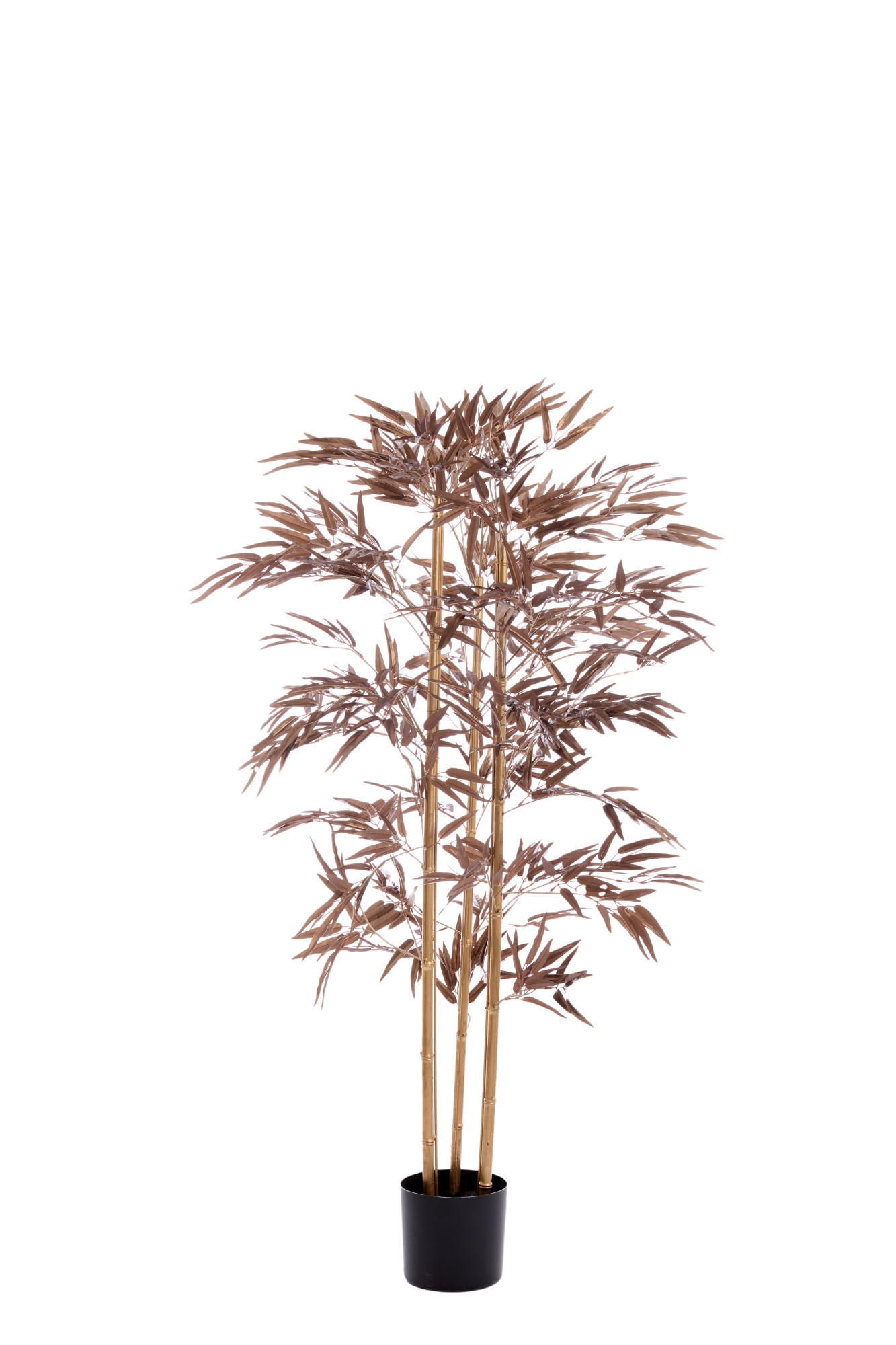 TOPF Bambus Bronze 152/90/152 cm - Bronzefarben, Kunststoff (152cm) - Light & Living