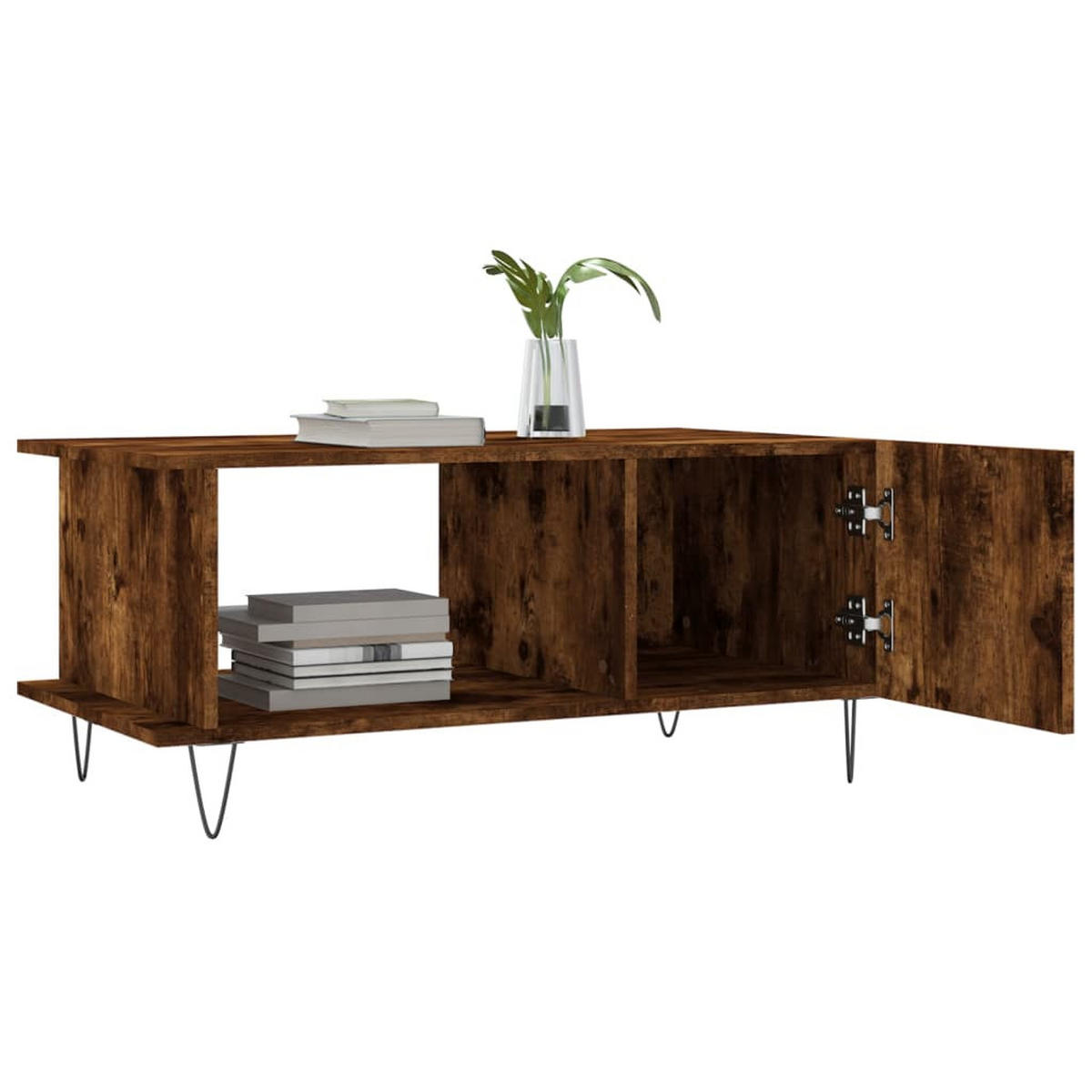 COUCHTISCH Räuchereiche 90x50x40 cm Holzwerkstoff - Braun, Holzwerkstoff (50/90/40cm) - furnicato