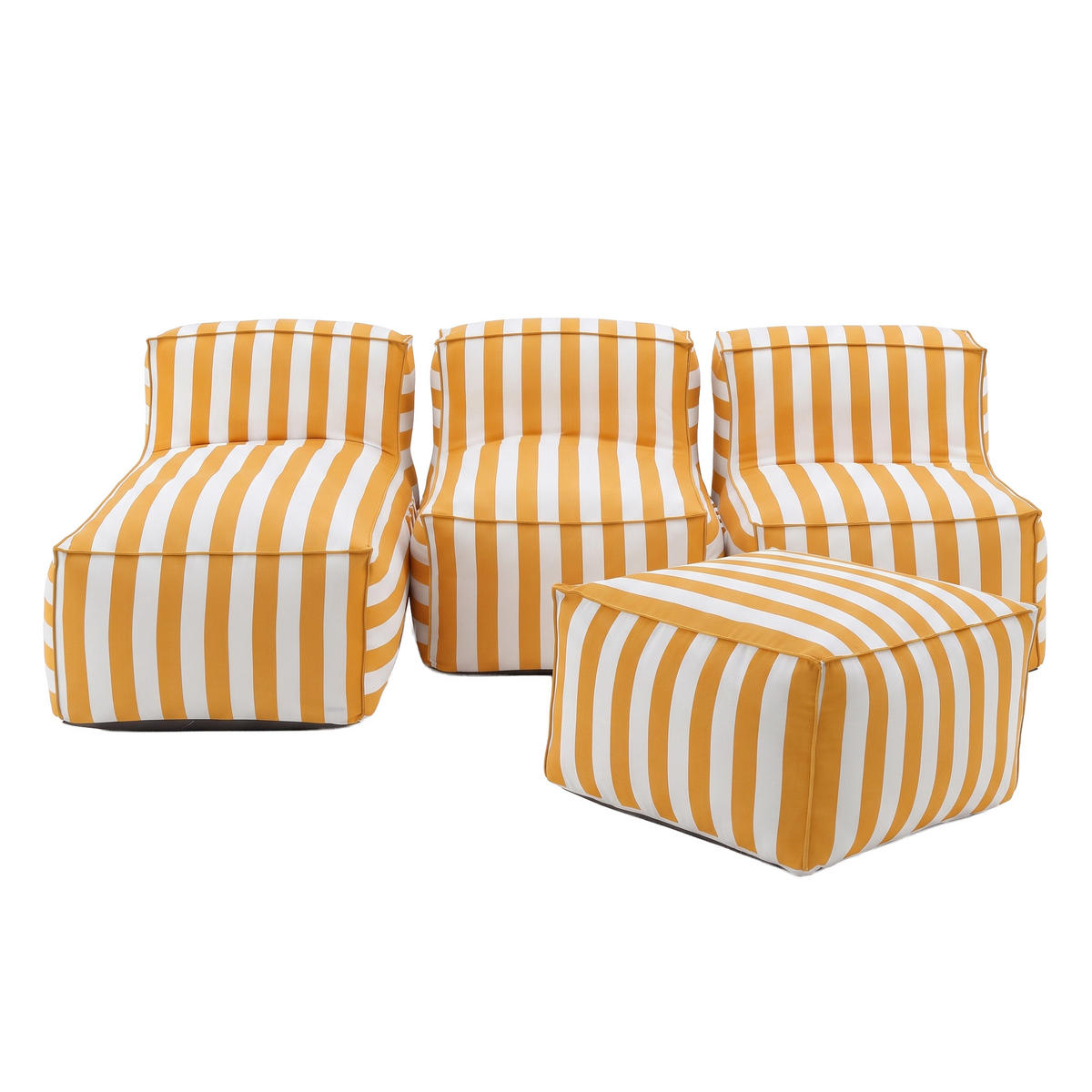 GARTENLOUNGE-SET SOFT SET 3 Gelb - Gelb, Textil - Muffo