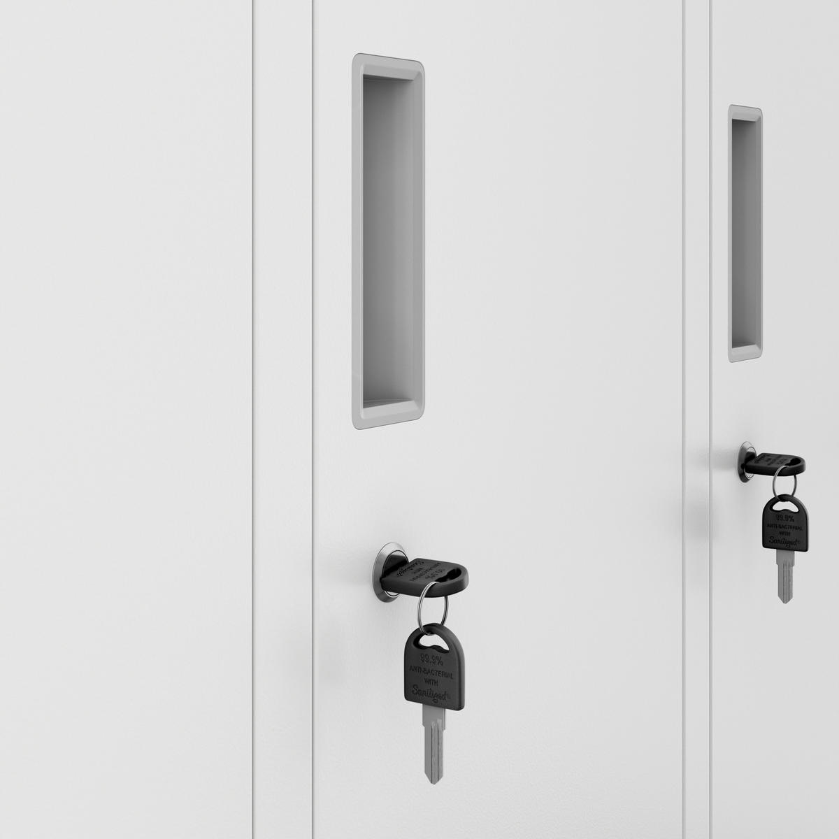 SCHLIESSFACHSCHRANK Bartek - Weiß, Metall (136/172/45cm) - Jan Nowak