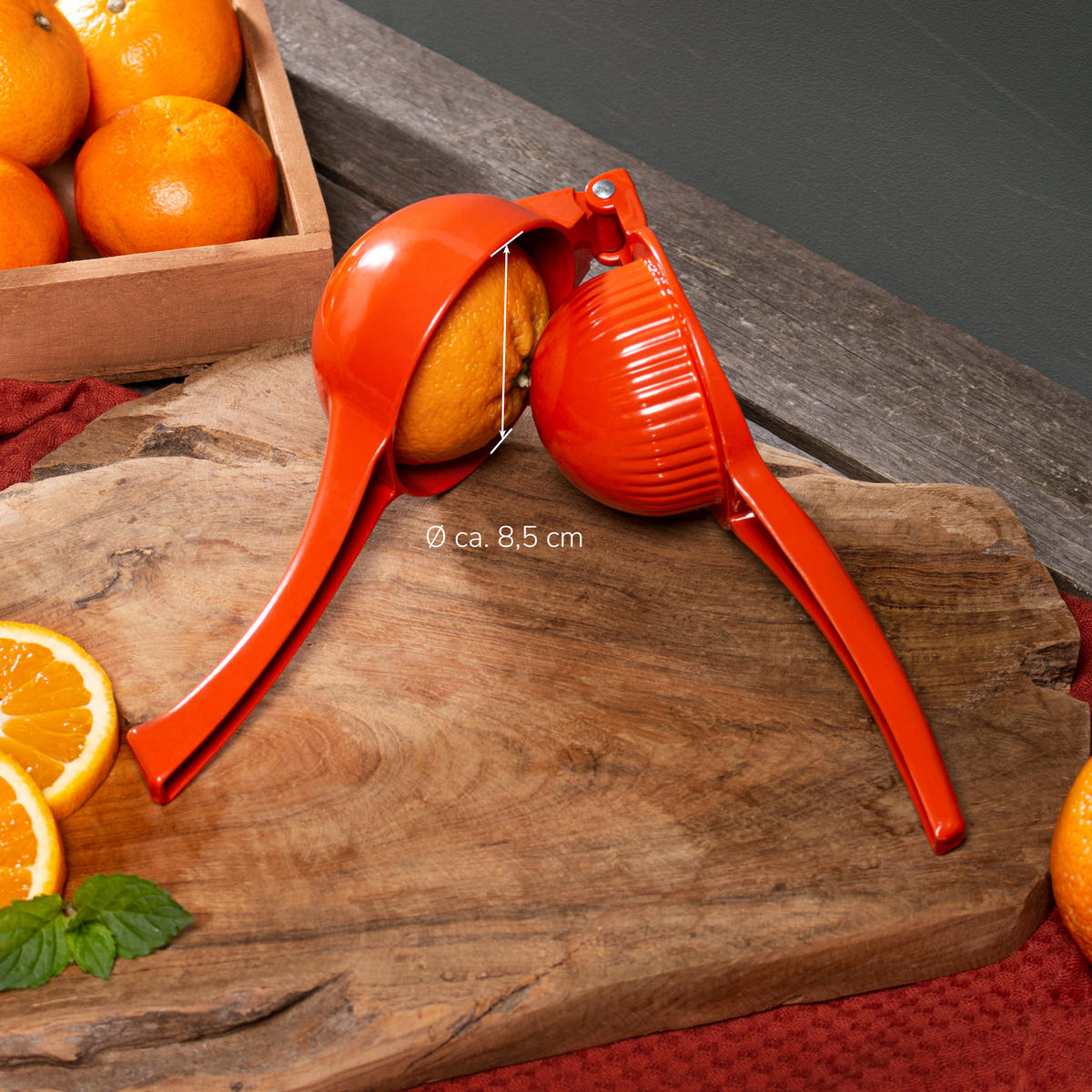 ORANGENPRESSE, orange, Metall - Orange, Metall (9cm) - bremermann