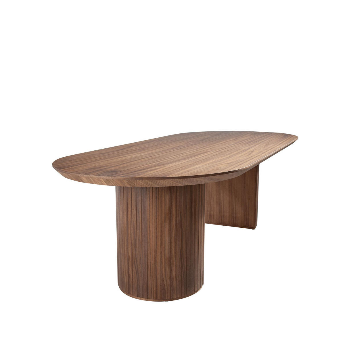 ESSTISCH Esstisch ovale Halbspitze Walnuss Ø240/105/75 cm - Walnussfarben, Holz (105/240/75cm) - ANGEL CERDA