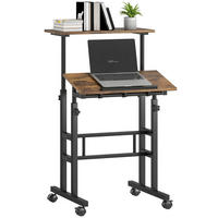 BÜROTISCH Rustikal-Braun 1 Stück - Braun, Holzwerkstoff (68/68/60cm) - GiPP