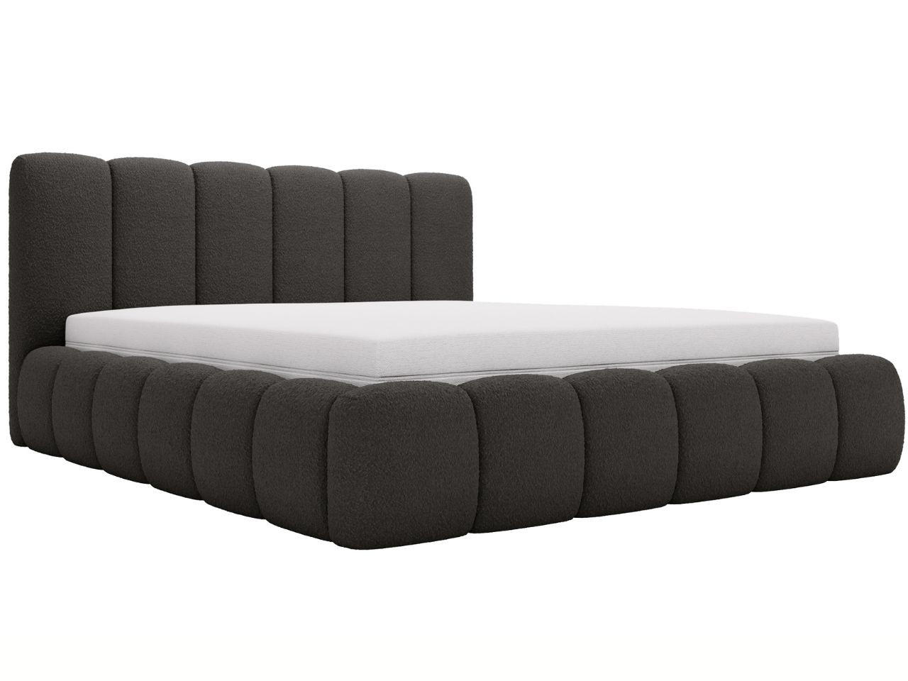 POLSTERBETT Cloud 200x200 Bouclé-Stoff Schwarz - Schwarz, Textil (200/200cm) - Graingold