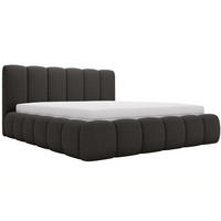 POLSTERBETT Cloud 200x200 Bouclé-Stoff Schwarz - Schwarz, Textil (200/200cm) - Graingold