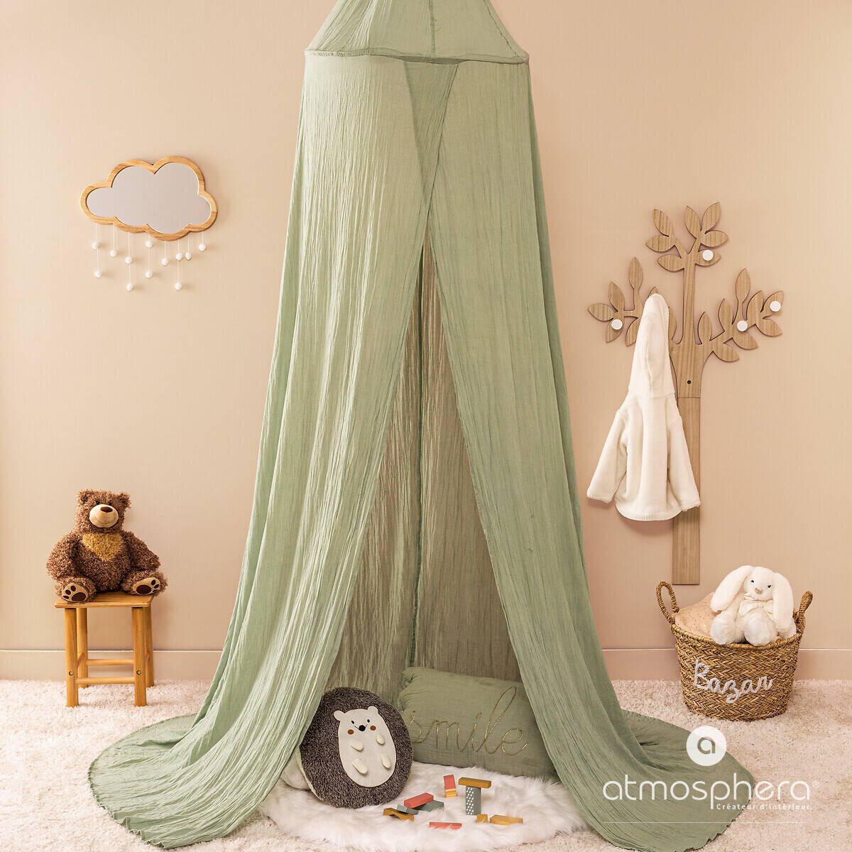 ZIERKISSEN 32 cm - Multicolor, Textil (32/32cm) - Atmosphera for kids