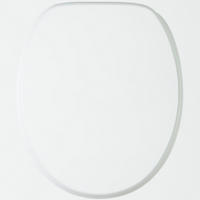 WC-SITZ mit Absenkautomatik Weiß - Weiß, Holzwerkstoff (38/6/47cm) - Sanilo