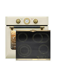 EINBAU-BACKOFEN 60 cm EH 6432 ElfBE+KCT 6185 Em Glaskeramik Kochfeld 60cm - Creme, Metall (59/59/54cm) - Kaiser Küchengeräte
