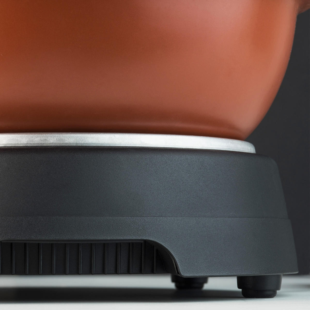 TAJINE TAJ3 Rot, 3 L, Schmortopf, Terrakotta, Einstellbare Temperatur, Kontrollleuchte, 300 W - Schwarz, Metall (34.5/34.5/29.5cm) - La Fonderie 1890