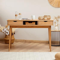 SCHREIBTISCH STEFANO - Braun, Holz (50/110/75cm) - IDIMEX