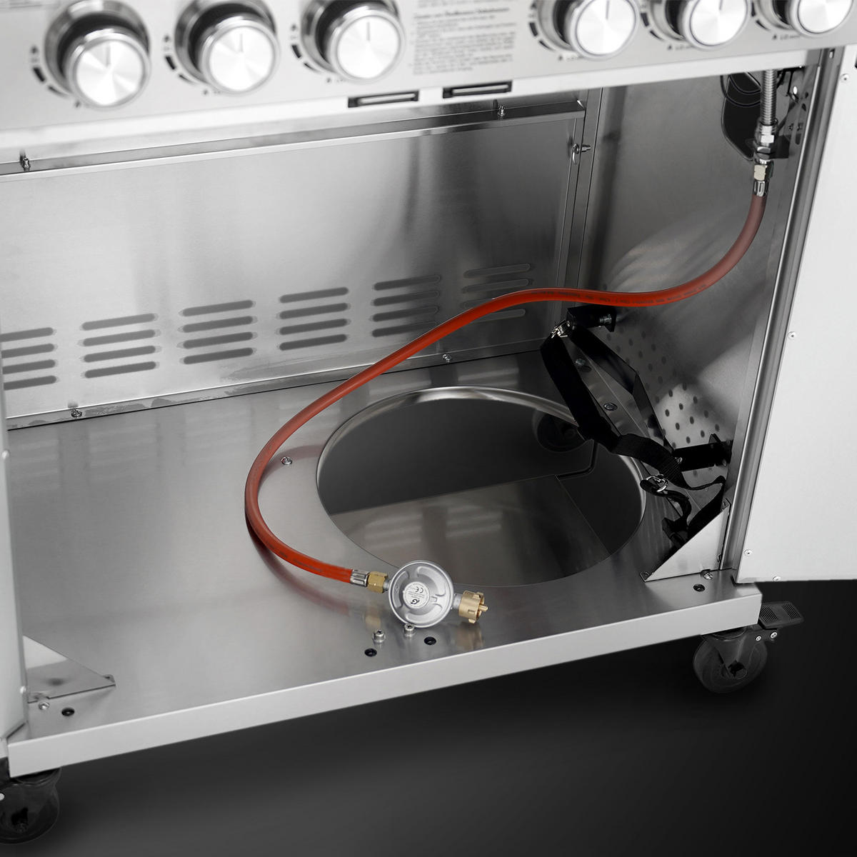 GASGRILL Platinum Yamara 4+2 - Silberfarben, Metall (140/117/55cm) - TAINO