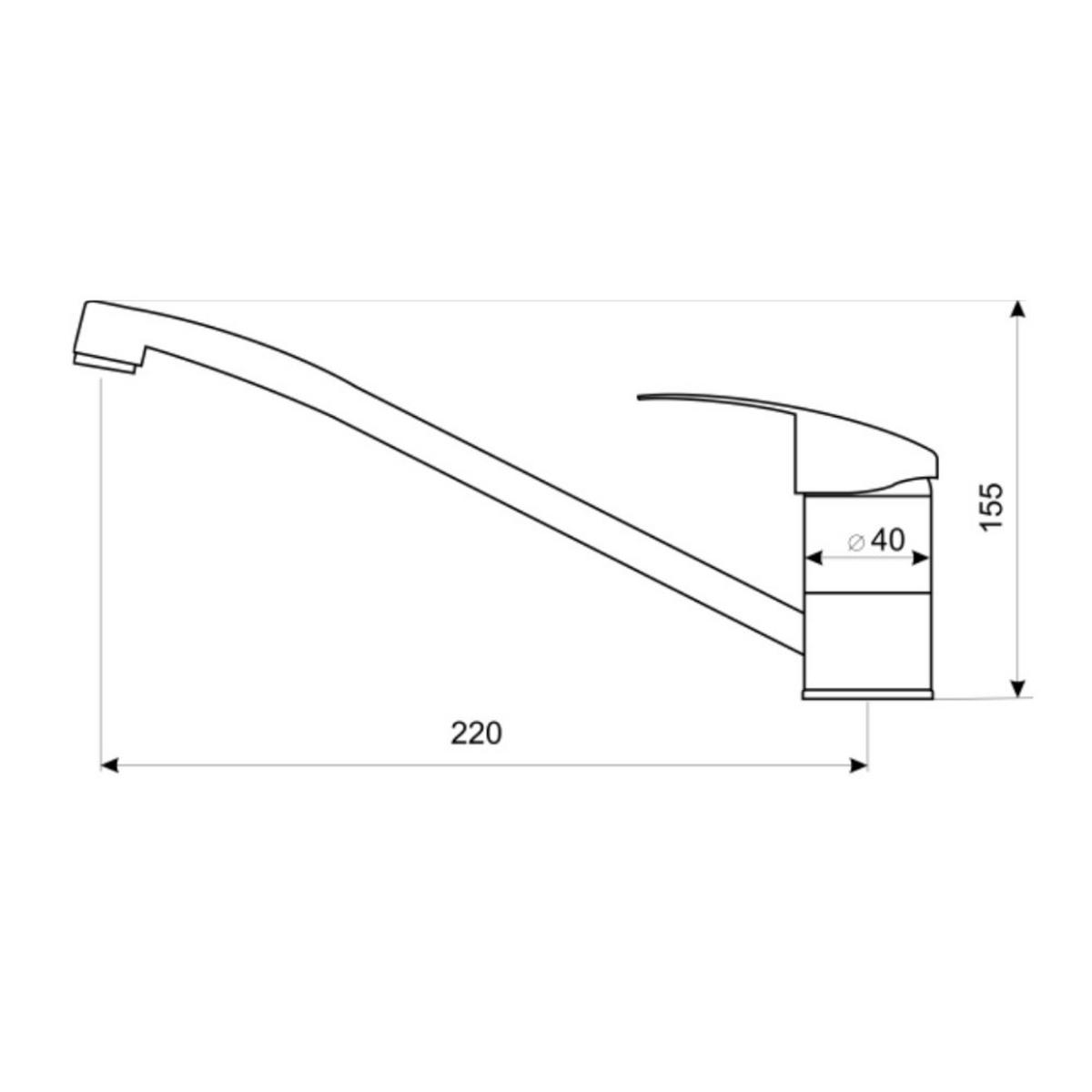SPÜLUNTERSCHRANK 80cm mit Spüle + Armatur weiß - Weiß, Holzwerkstoff (80/81/46cm) - Stamar