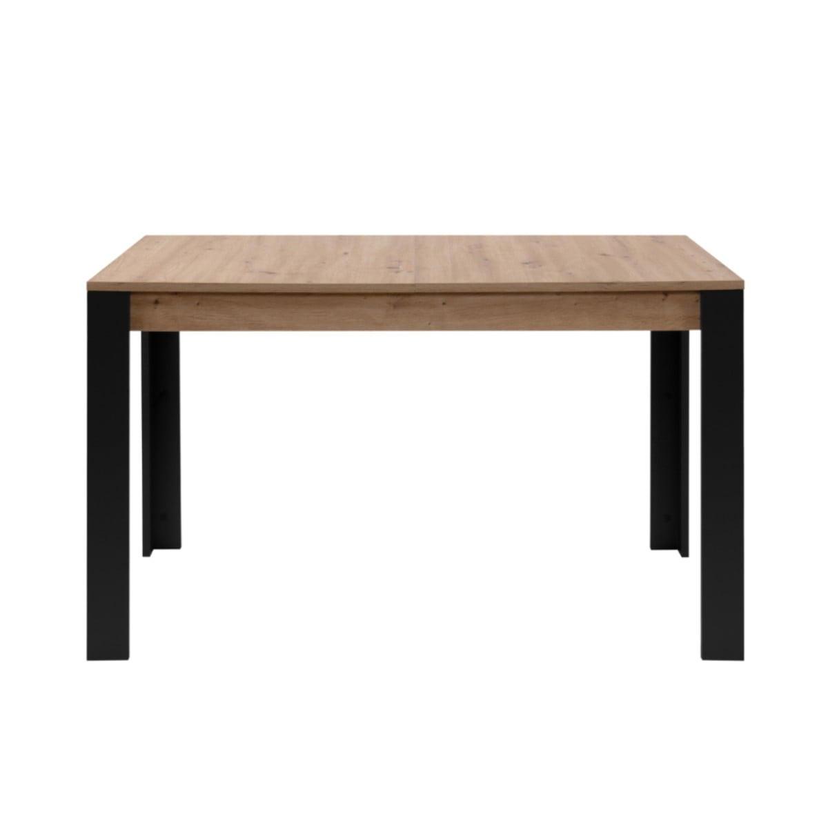 ESSTISCH AUSZIEHBAR artisan-eiche schwarz 75/100/80 cm - Eschefarben, Holzwerkstoff (86/80/75cm) - Calicosy
