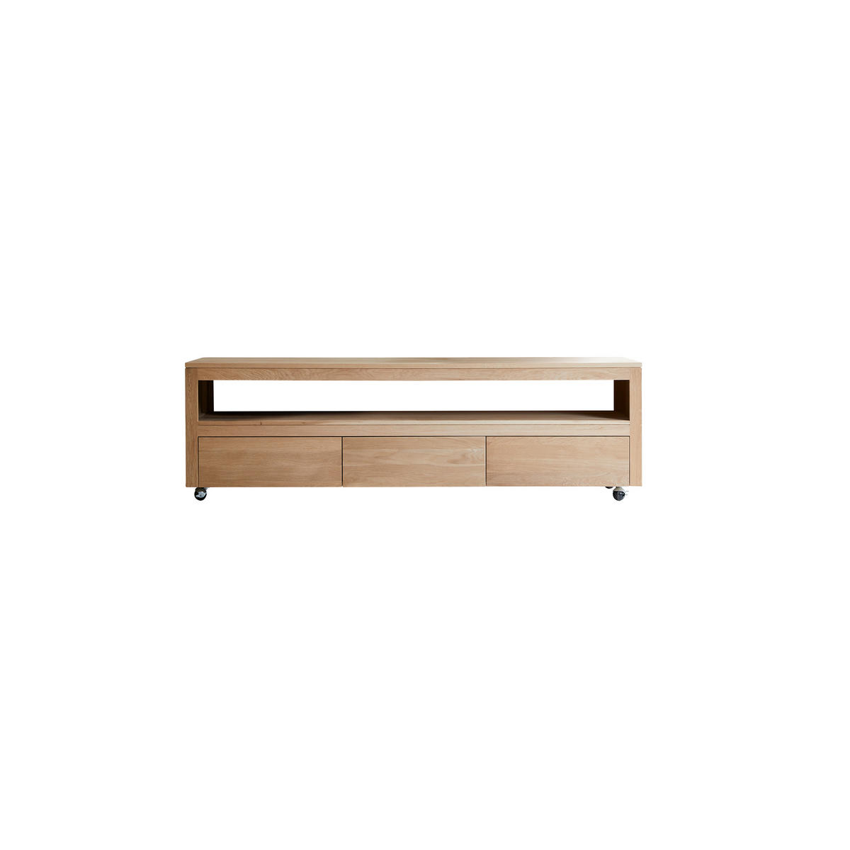 TV-SCHRANK Anoa Natur aus Eiche - Naturfarben, Holz (180/55/45cm) - Tikamoon