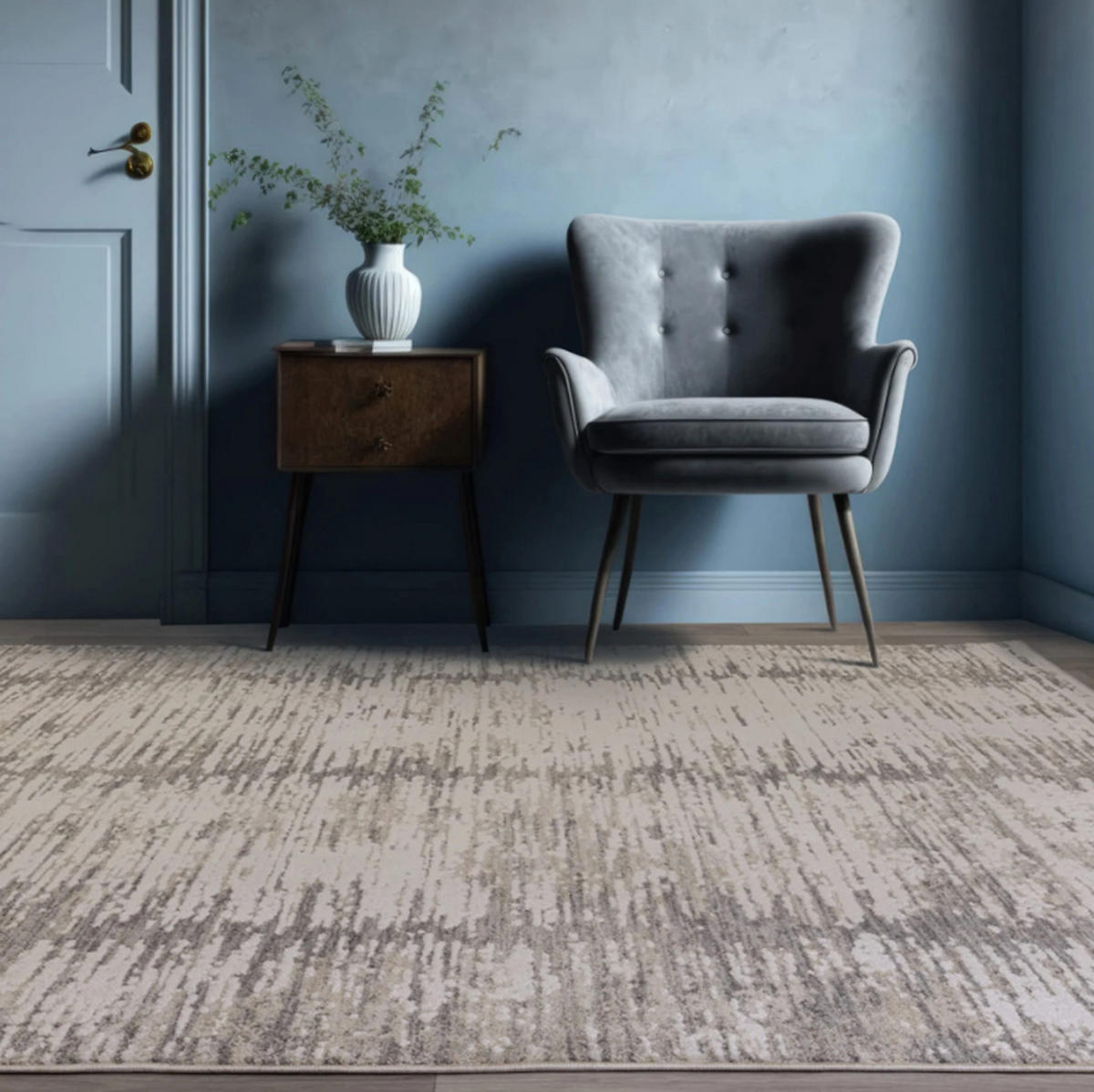 TEPPICH modern Flachgewebe SAND Grau 200 x 300 cm - Grau, Textil (200/300cm) - Novatrend