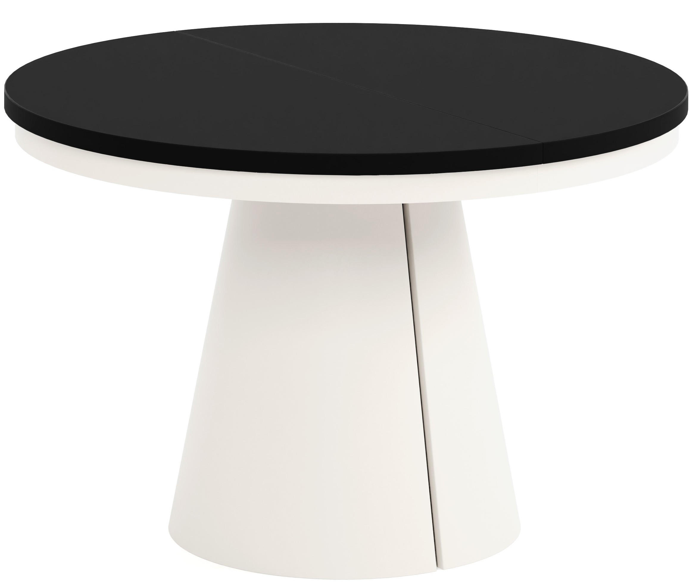 TISCH Kaschmir ALMA Ausziehbar 120/196 cm - Kaschmir/Schwarz, Holzwerkstoff (2/120/76cm) - Sepro Meble