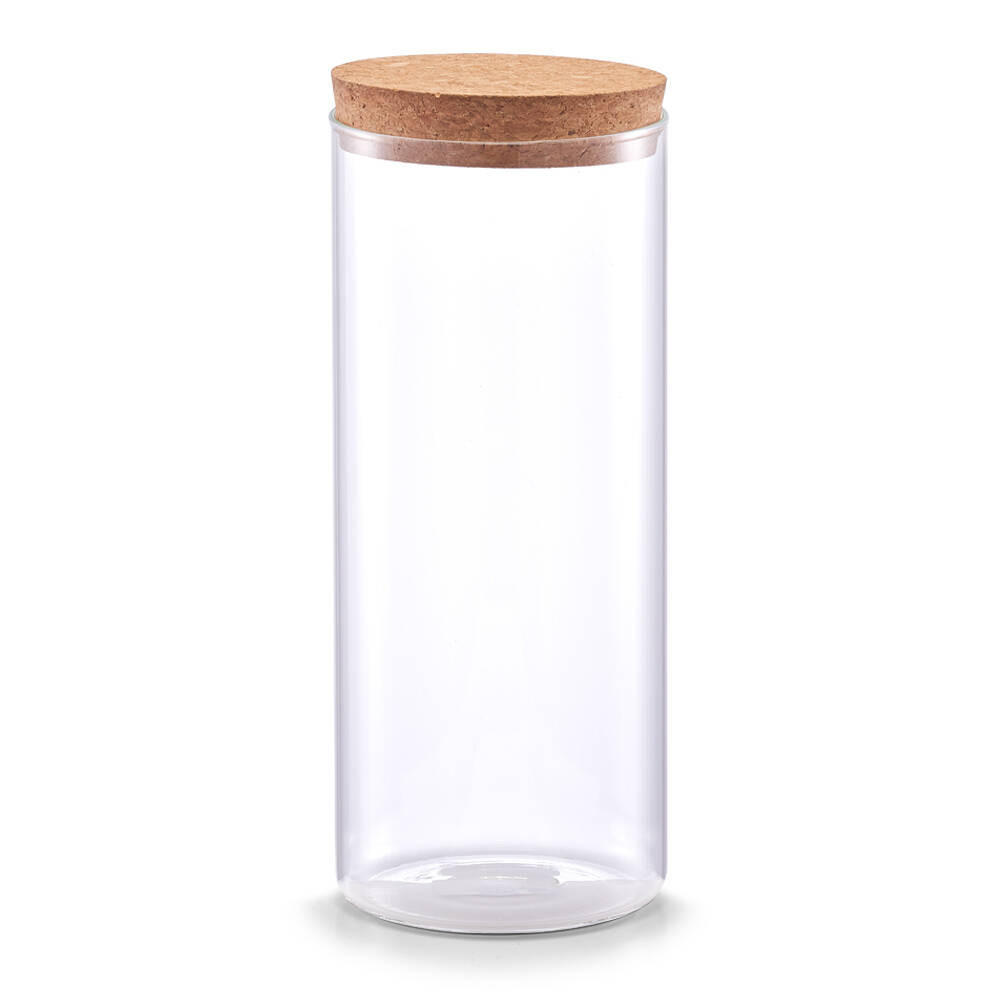 GLASGEFÄSS Korkdeckel 1400 ml - Transparent, Glas (9.5/23.5/9.5cm)
