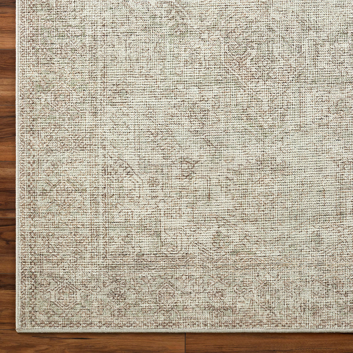 VINTAGE-TEPPICH 160/220 cm Salbeigrün/Creme - Grün, Textil (160/213cm) - LIVABLISS
