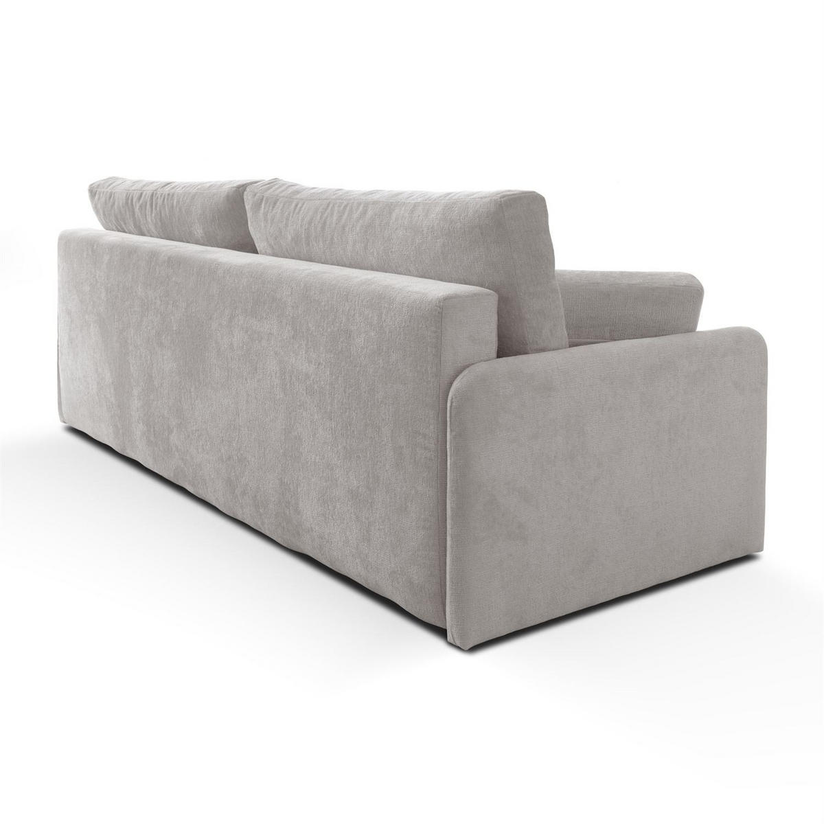 SOFA NUBO mit Schlaffunktion und Bettkasten Harmony 80 - Grau, Textil (205/91/86cm) - Lookway