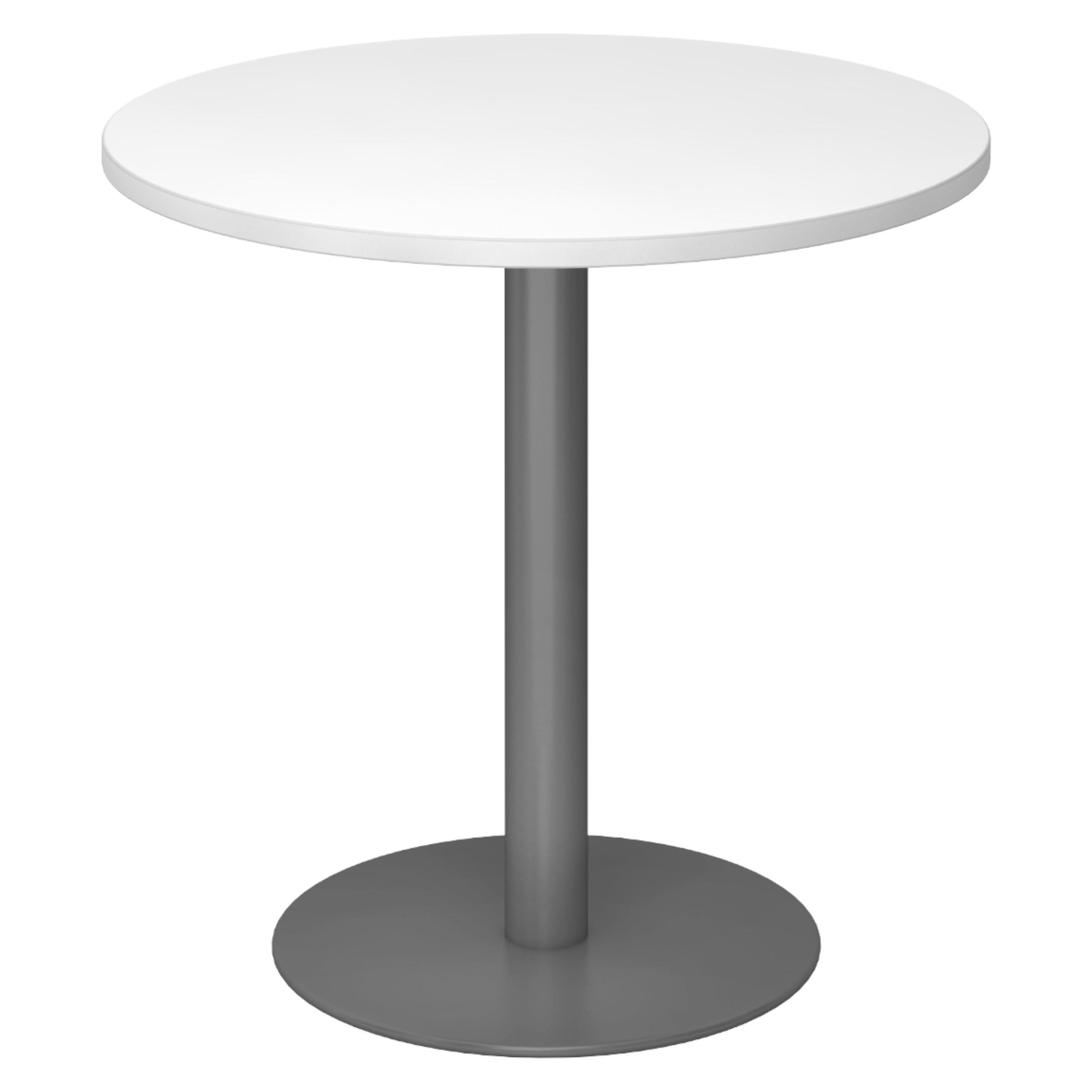 bümö Pausentisch Weiß, Graphit 80x74.5x80 cm