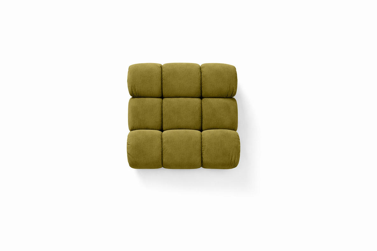 MODUL Mittig, Für Modulares System, Stoff Salvador, Olive, Selia - Olivgrün, Holz (95/70/95cm) - Kaiser Möbel