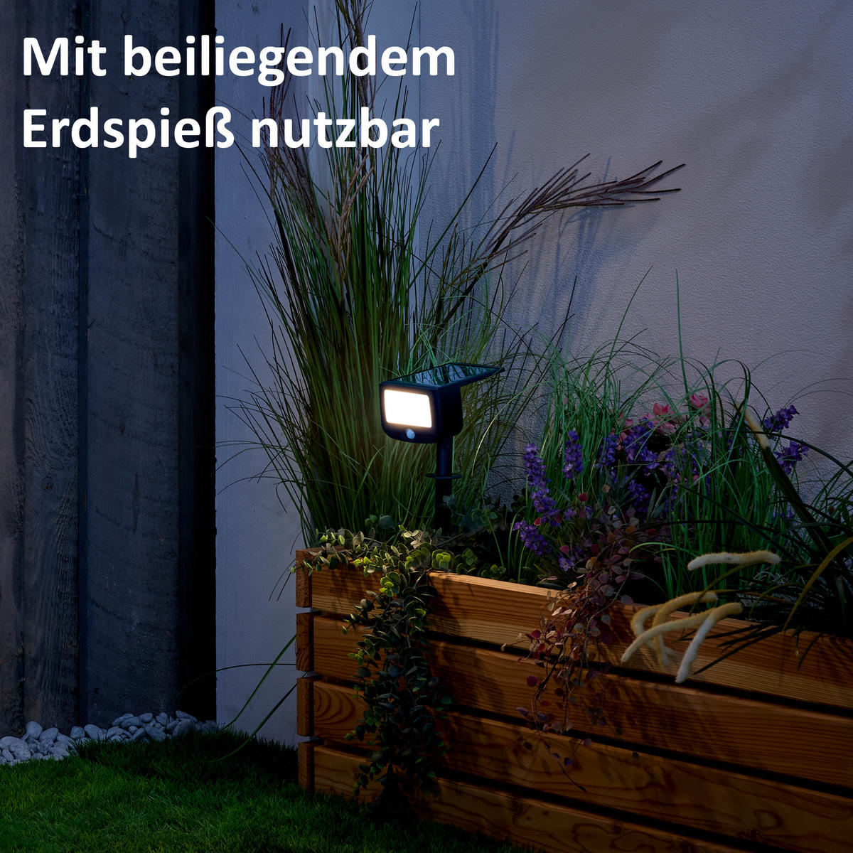 LED-SOLAR-SICHERHEITSLEUCHTE - mit Bewegungsmelder und Funkaktivierung für Garten und Terrasse, 3er-Set - Weiß, Kunststoff (13/4.5/33.9cm) - Northpoint