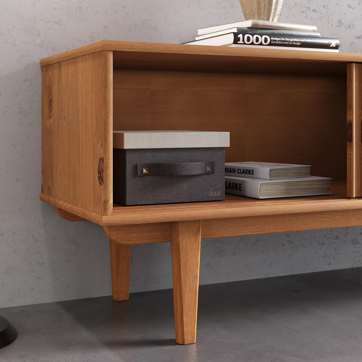 LOWBOARD SIMONA Eiche - Eichefarben, Holz (175/52/41cm) - IDIMEX