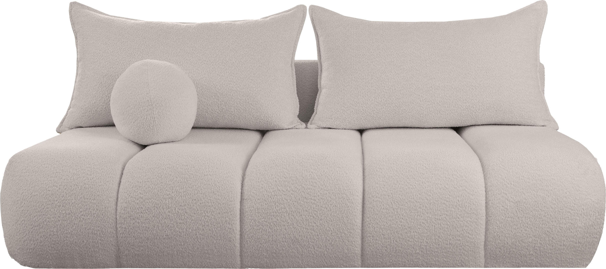 WFL Group Schlafsofa Beige 205x97x103 cm