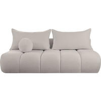 SCHLAFSOFA Milla mit Bettkasten, Sand Beige 205/97/85 cm - Beige, Textil/Metall (205/97/85cm) - WFL GROUP