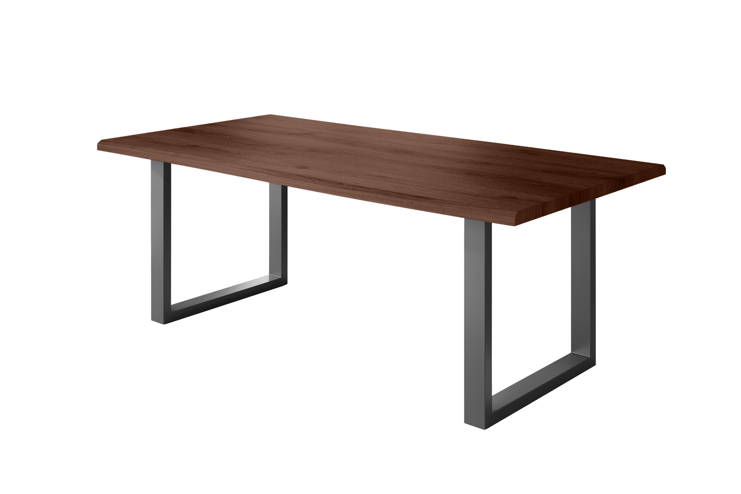 ESSTISCH JULIUS U - Nussbaumfarben, Holz (100/240/77cm) - SAM