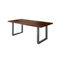 ESSTISCH JULIUS U - Nussbaumfarben, Holz (100/240/77cm) - SAM