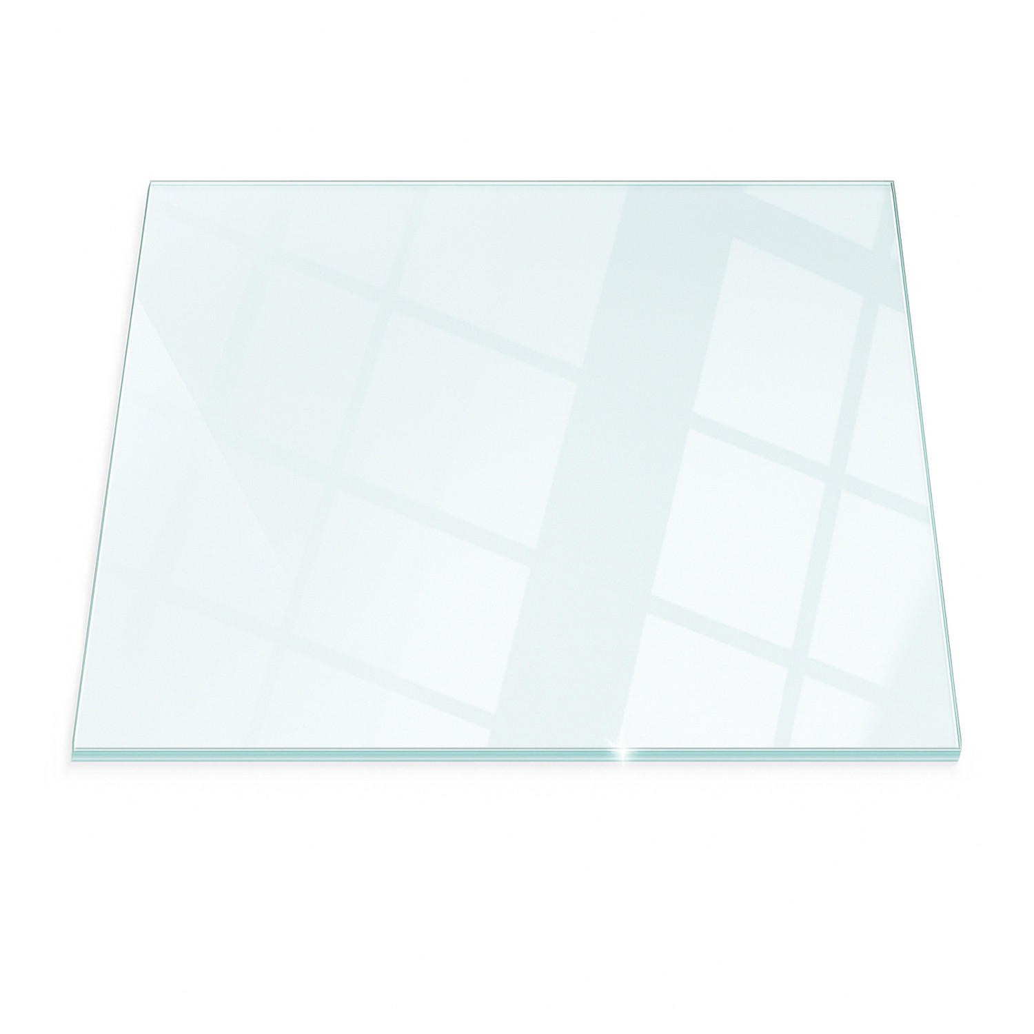 GLASPLATTE für Kamin 80x60 cm - Transparent, Glas (80/60/0.4cm) - ArtPrintCave