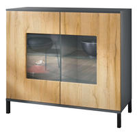 KOMMODE Grömitz Eiche Natur - Eichefarben, Holzwerkstoff (92.5/83.5/35cm) - Vladon