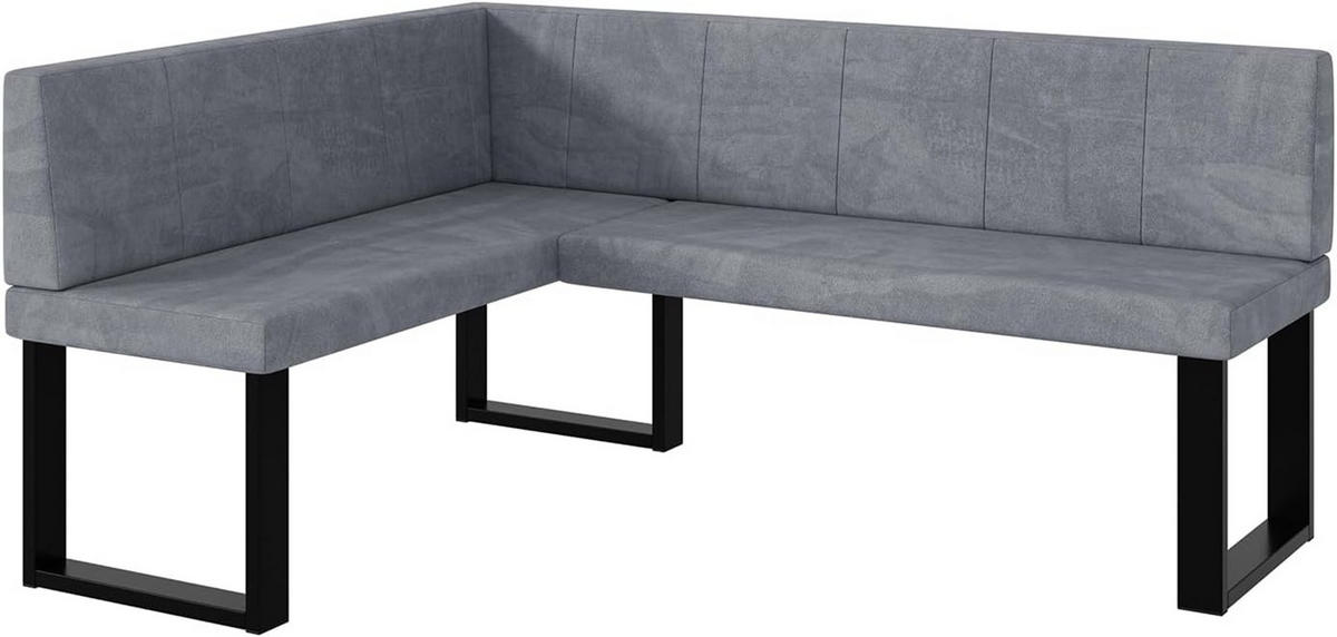 ECKBANK PETER_U - Grau, Textil (128/168cm) - Meblini